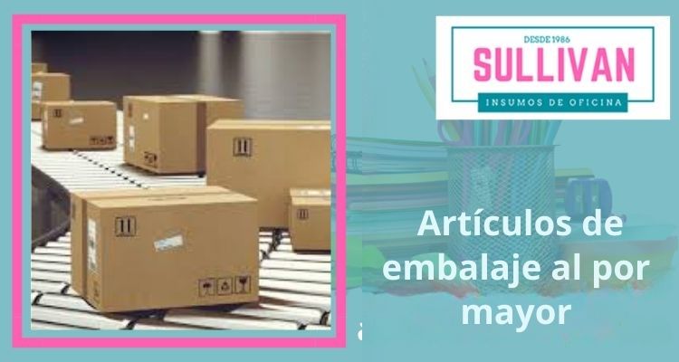 Artículos de embalaje al por mayor en Librería Sullivan